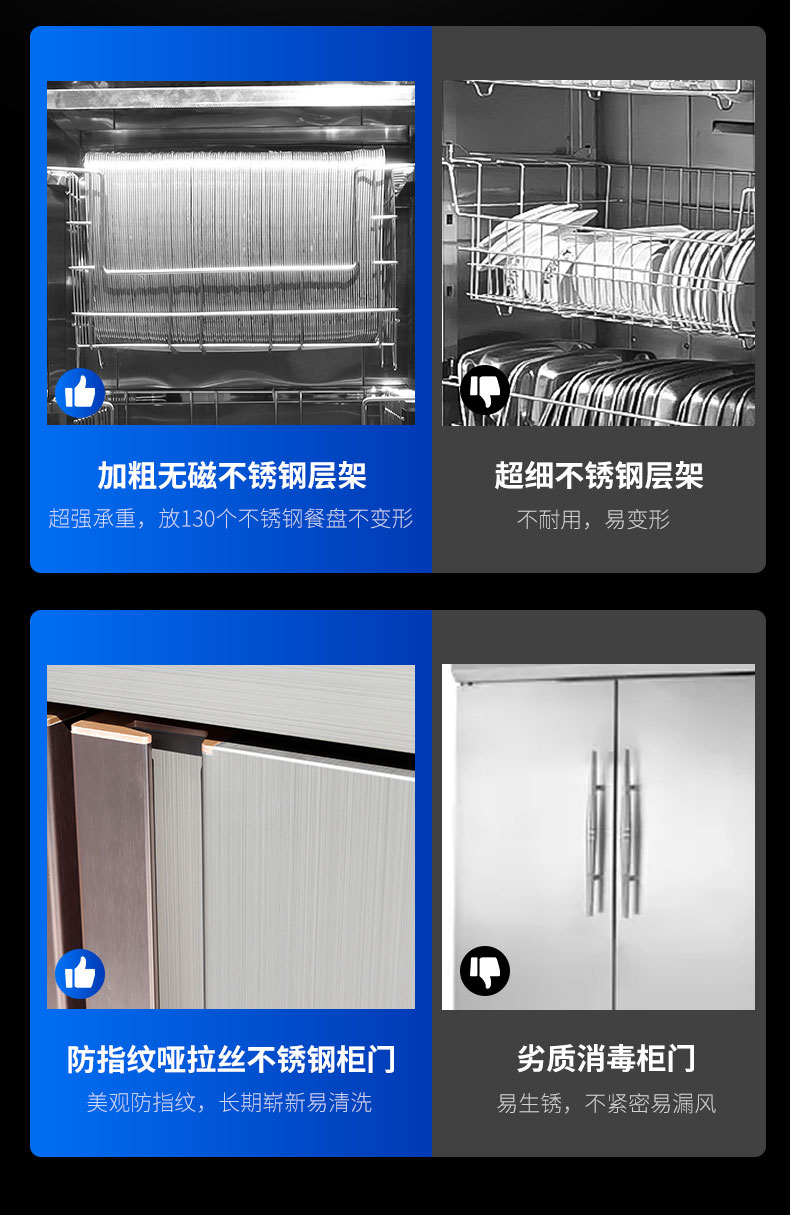 永利yl23411热风消毒柜与其他消毒柜对比2