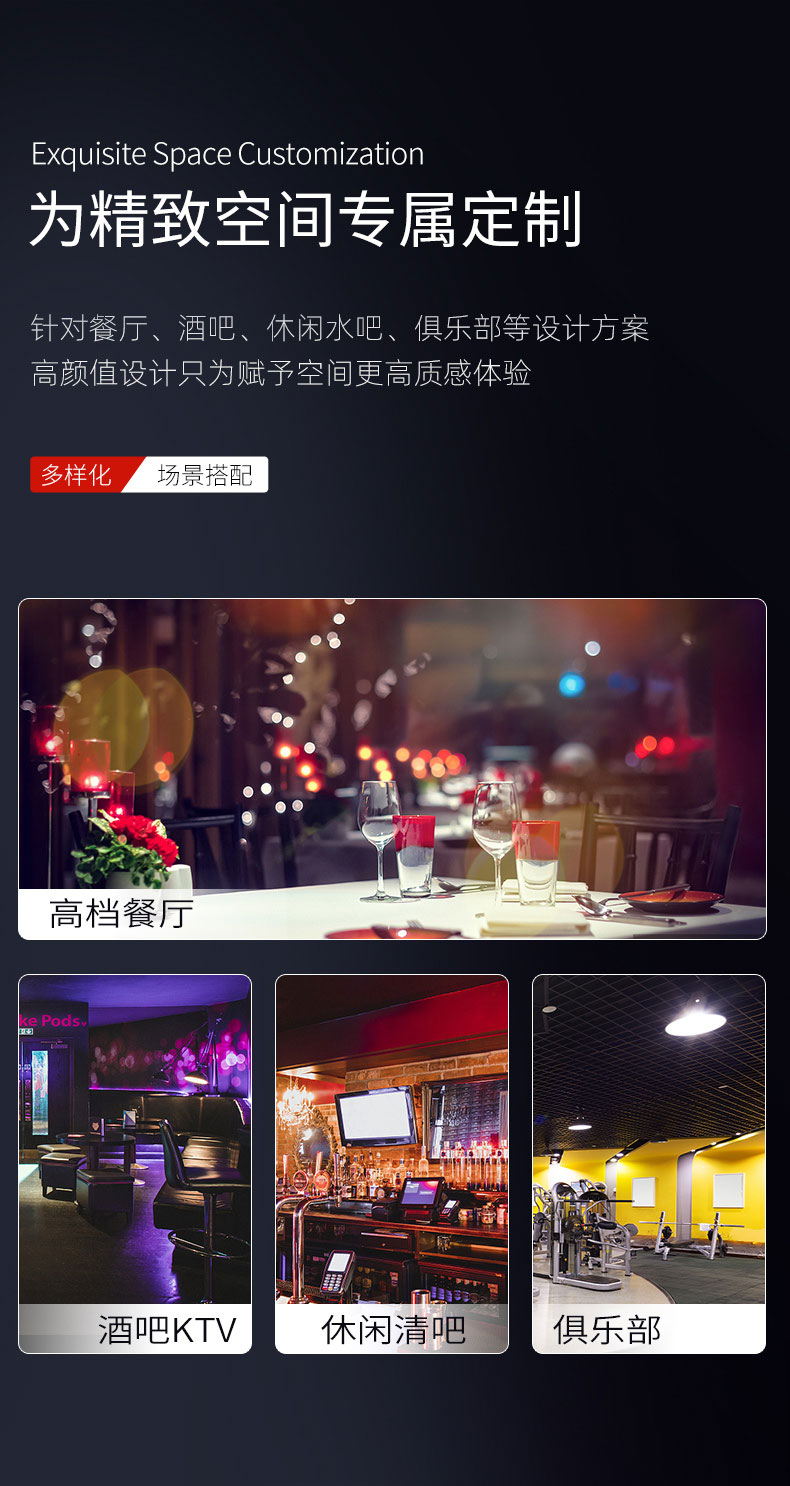 永利yl23411吧台柜适用场所