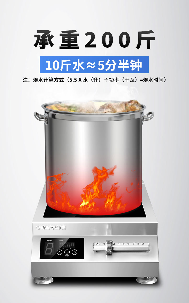 永利yl234115000W台式电磁炉承重200斤